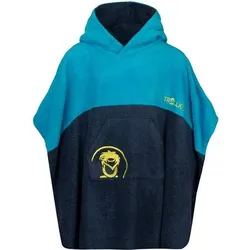 TROLLKIDS Kids Kvalvika Surf Poncho, Größe 98 in Blau Blau