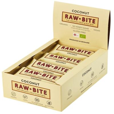 Rawbite Bio Riegel, Kokosnuss 12x50 g Riegel