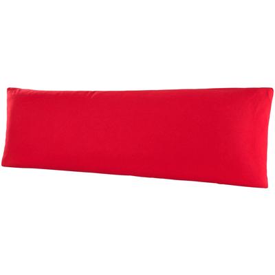 Kissenbezug BELLANA "Mako-Jersey", rot (rubin), B:40cm L:140cm, Jersey, Obermaterial: 100% Baumwolle, Kissenbezüge, Kissenbezug, für Seitenschläferkissen