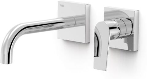 Tres Armaturen Tres Project-tres Fertigset Waschtisch-Wandarmatur 21130021 Unterputz, 180mm Auslauf, chrom
