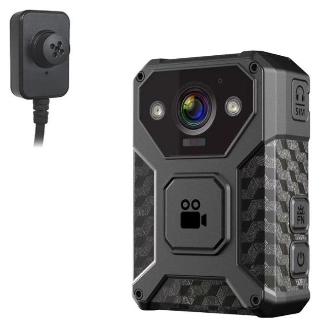 Bodycam S7+ mit 4K-Aufzeichnung, Wi-Fi 6, Nachtsicht und externer Mini-Kamera