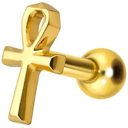 Titan Ohrpiercing mit Innengewinde ANKH