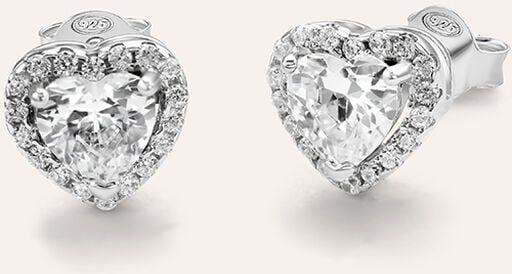 Stroili Orecchini Lobo Silver Elegance Argento Rodiato Cubic Zirconia Collezione: Silver Elegance Bianco