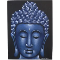 Buddah Painting - Blue Sand Finish
