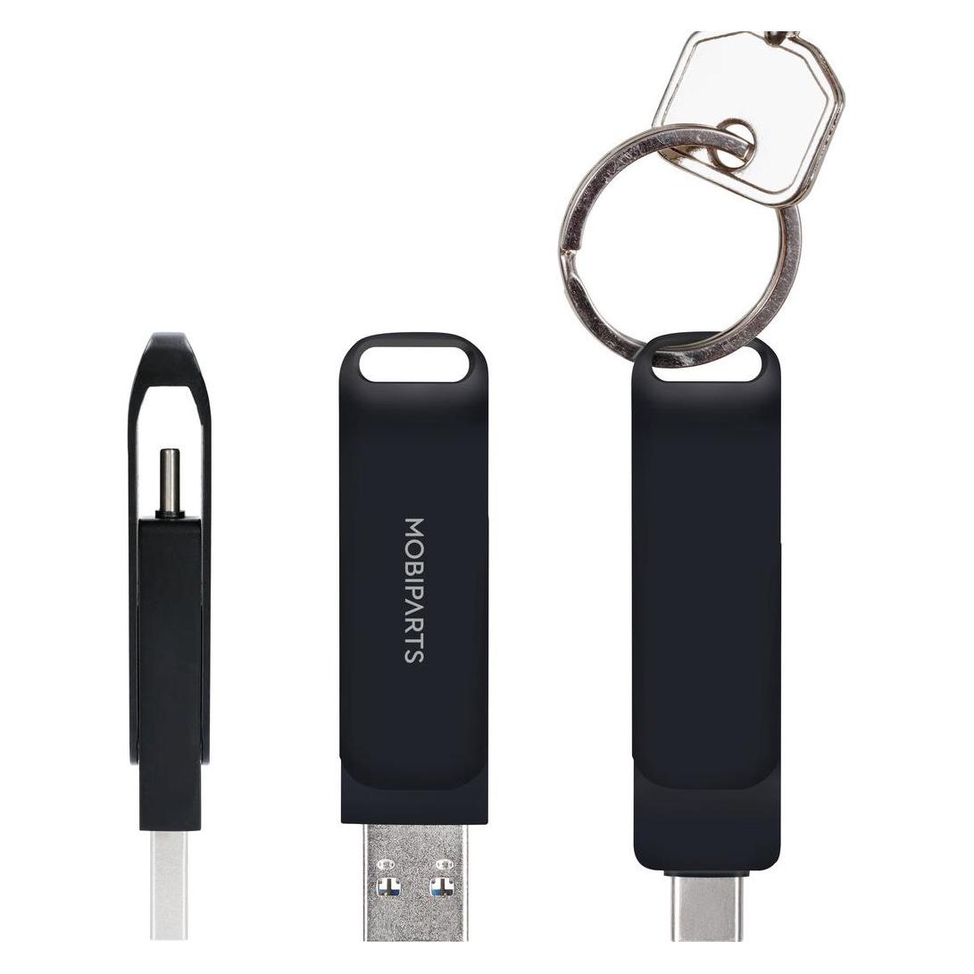 Mobiparts Memorystick Dual USB-C and USB-A 256GB Black (256 GB, USB-A, USB-C) (MP-130983)