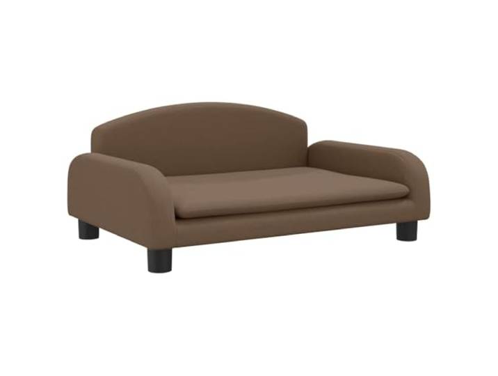 sofa Braun 70x45x30 cm aus Stoff Minisofa für , Kiefernholzrahmen, weicher Schaumstoff, vier stabile Beine, modernes Design