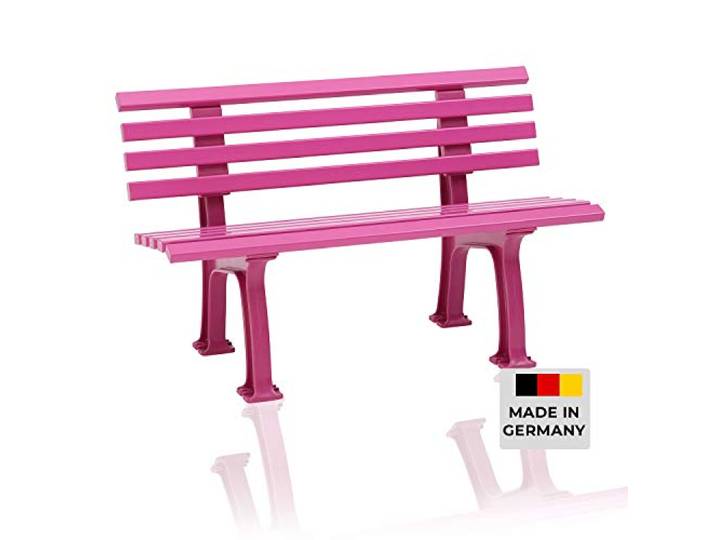 Blome Sitzbank Ibiza – Gartenbank in pink, Kinderbank für Garten, Balkon, Terrasse, 2-Sitzer, Made in Germany
