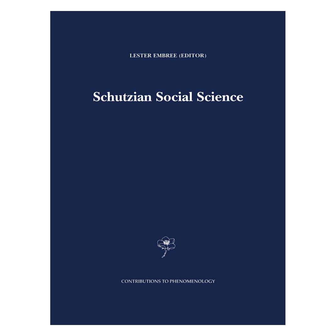 Springer Schutzian Social Science (Englisch, Softcover, Lester Embree) (55380393)