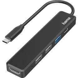 hama 00200117 USB-C-Hub, Multiport, 5 Ports, 3x USB-A, USB-C, HDMI™