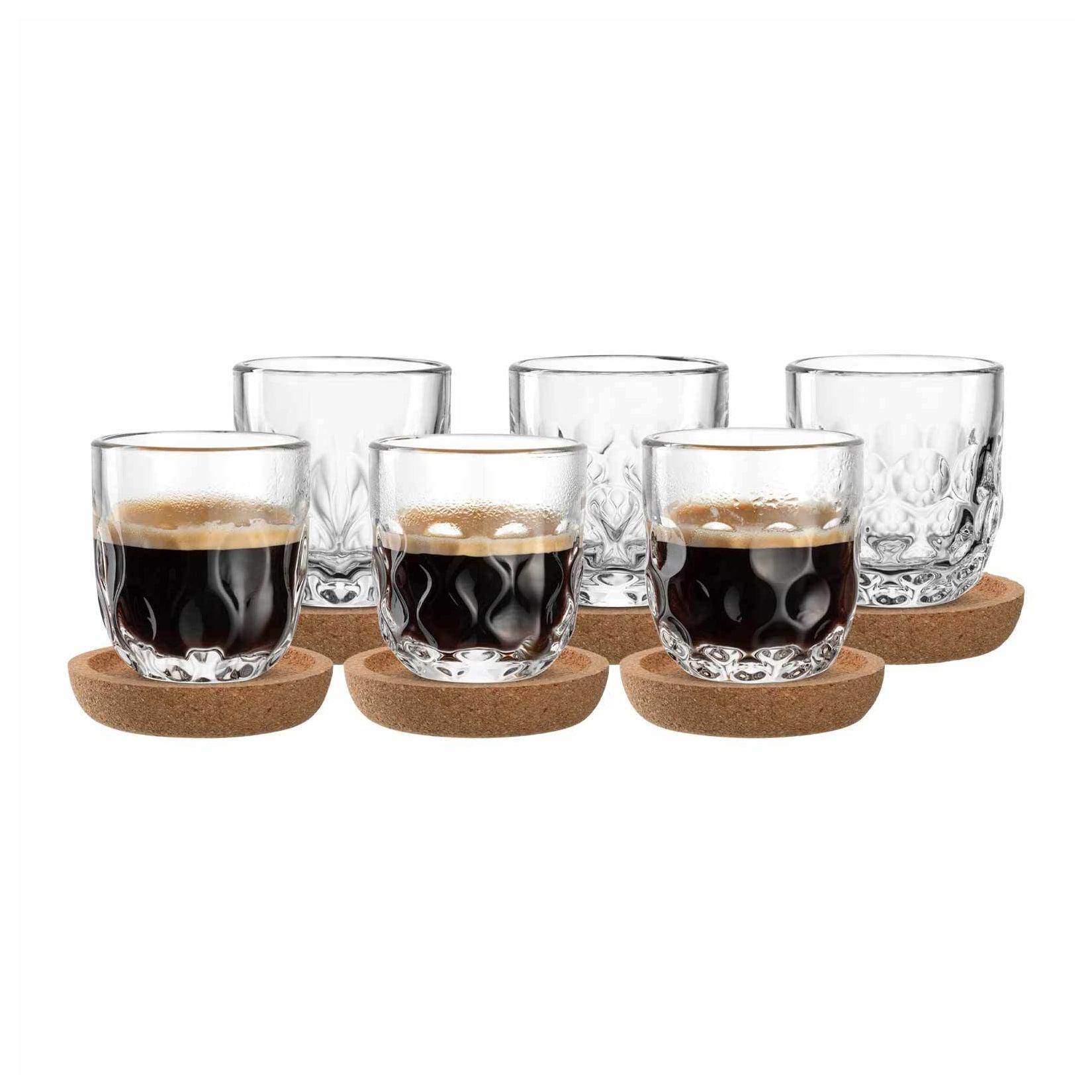 Leonardo Espressogläser mit Untersetzer Gocce 60 ml 12-tlg.