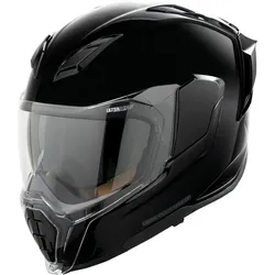 Icon Ultraflite Solid, Integralhelm - Schwarz - S