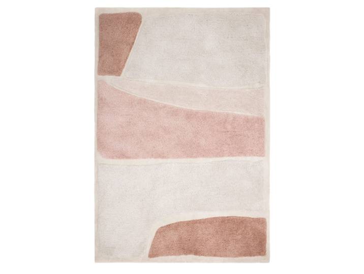 Tapis de salon moderne rose 200x290 cm