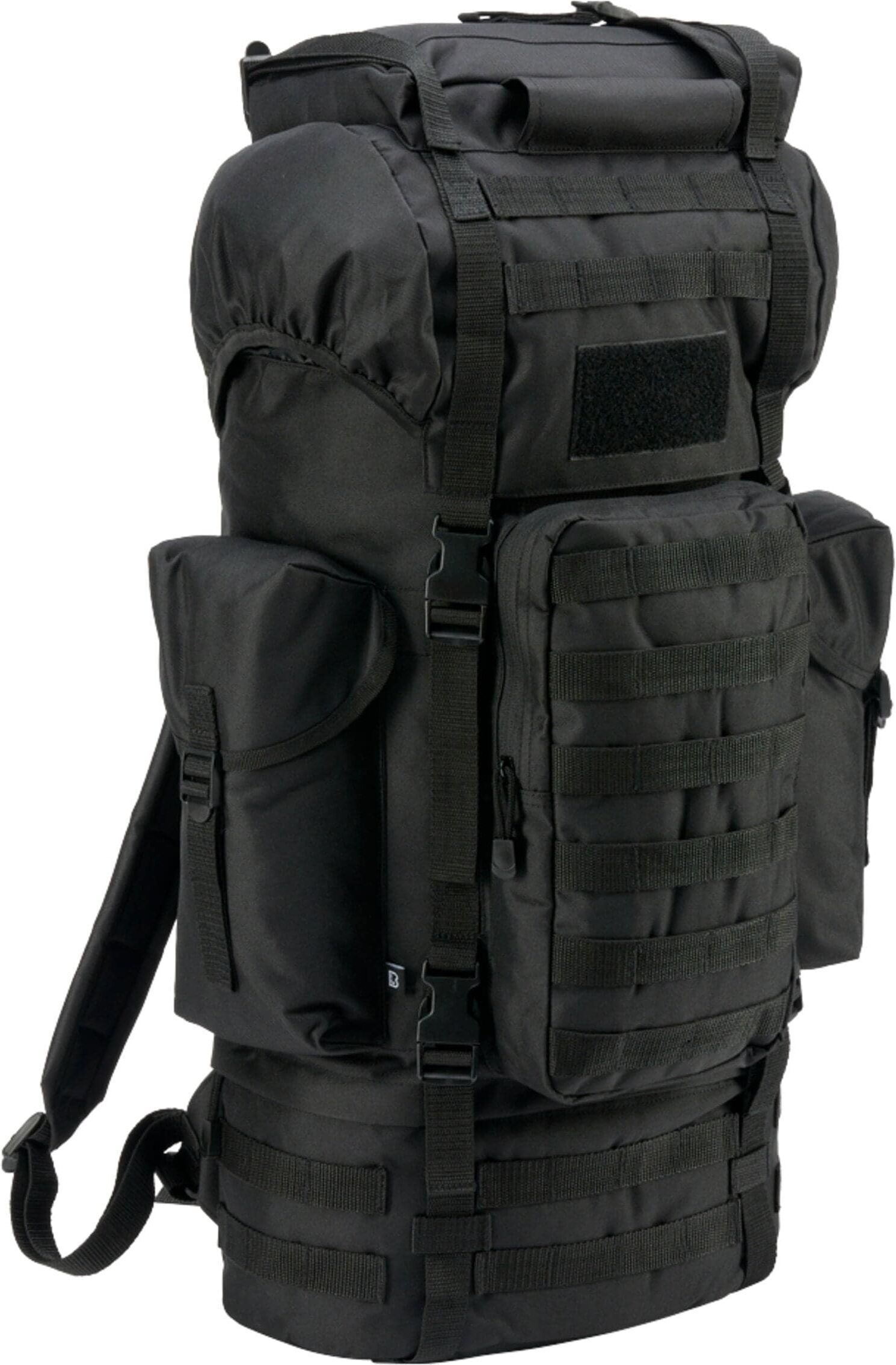 Rucksack BRANDIT "Brandit Accessoires Kampfrucksack Molle", Gr. onesize, schwarz, Polyester, Rucksäcke Rucksack
