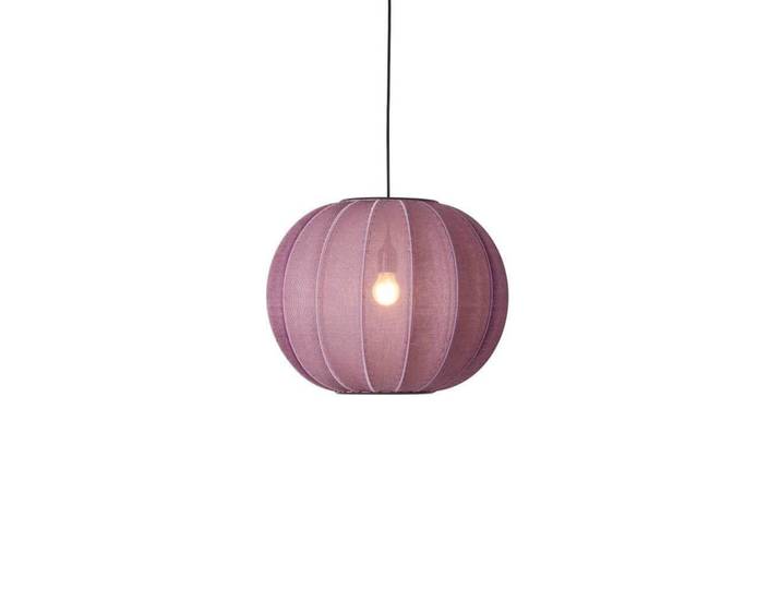 Knit-Wit 45 Round LED Suspension Burgundy - Made By Hand - Chambre à coucher - Tissu / textile