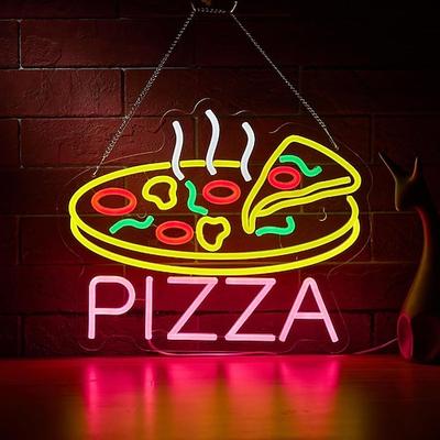 Pizza-, Burger-, Taco-Neonlicht-Catering-Fast-Food-Wandleuchte, USB-betriebene Stimmungsleuchte, dimmbar
