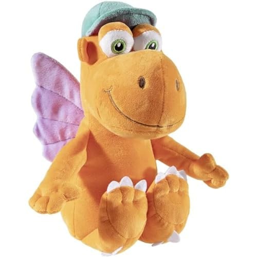Heunec Knuffel Draak Kokosnoot Oranje 26 cm