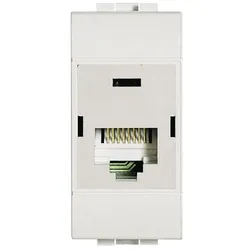 BTicino N4262C6 LivingLight Datendose RJ45 ungeschirmt Kategorie6 UTP Weiß