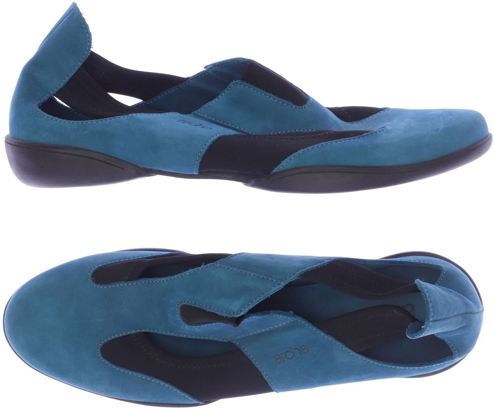 arche Damen Halbschuh, Blau, Gr. EU 40, Leder - Second Hand
