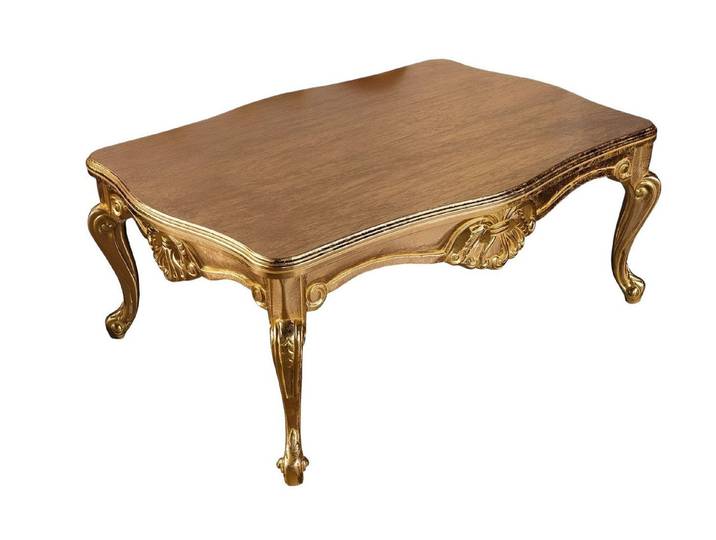 Xlmoebel Couchtisch Hochwertiger Design Tisch aus Holz mit eleganter Tischdeko, Hergestellt in Europa