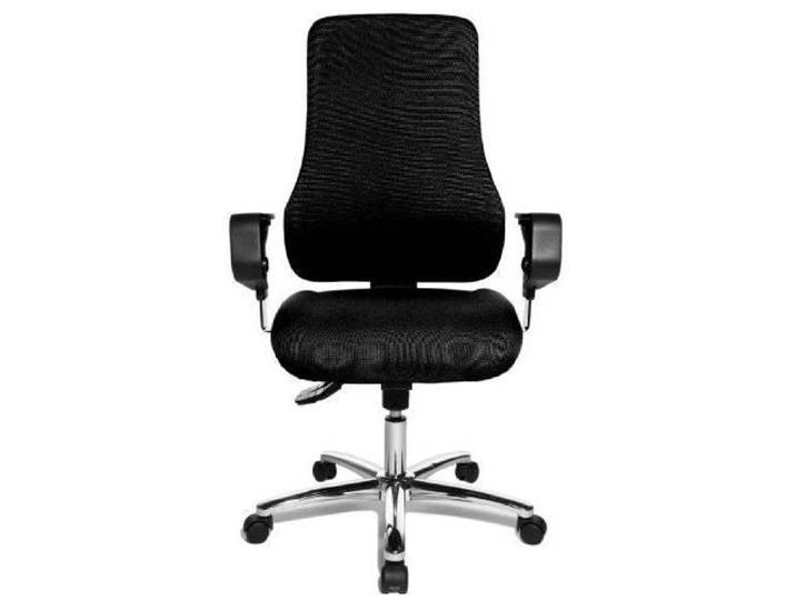 Fauteuil pivotant - TOPSTAR - SD69XT20 - Siège orthopédique - Housse 100% Trevira noir - Accoudoirs Type X3