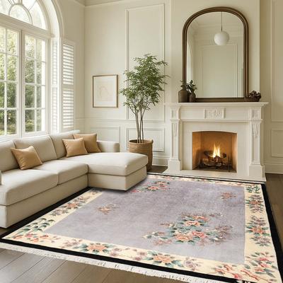 Gertmenian Orient Estate Hand Made Traditional Floral Border Medallion Hand Knot Wool Area Rug Collection