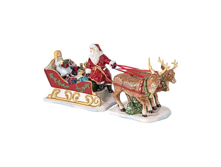 DEKOFIGUR SCHLITTEN NOSTALGIE Christmas Toys bunt