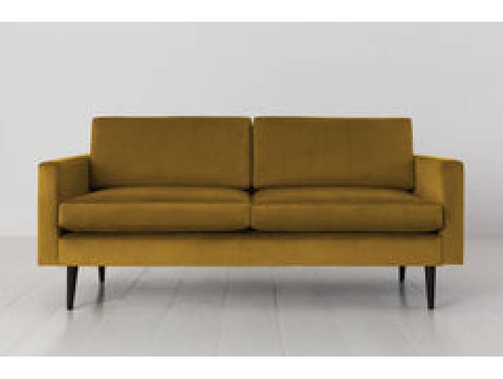 Zweisitzer-Sofa Model 01, Senfgelb