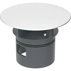 Geberit Ventilabdeckung f. HWB-Anschluss mit integr. Überlauf seidenglanz-verchr., 241993461 241993461