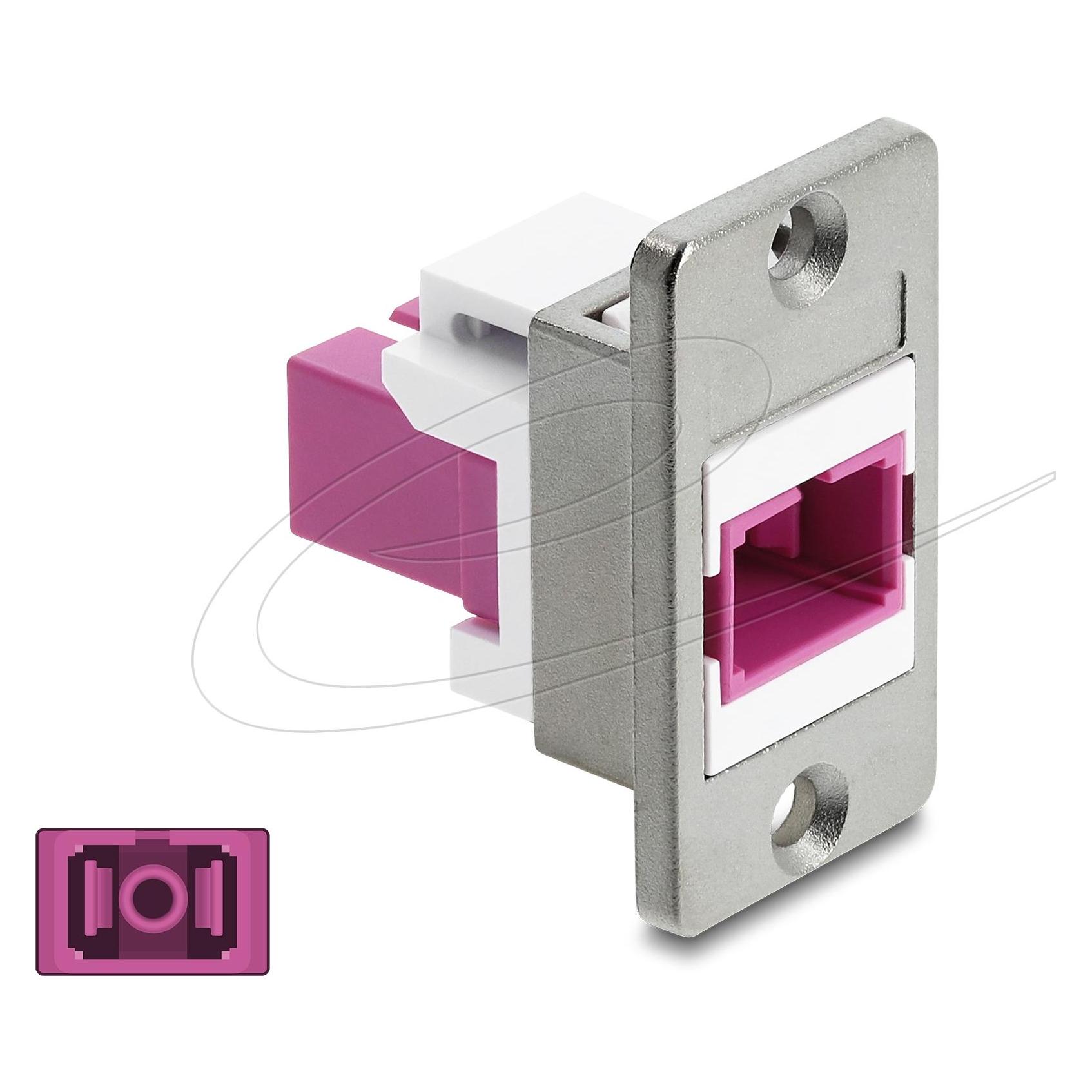 Delock Panel Mount SC Simplex Buchse zu SC Simplex Buchse si (91089)
