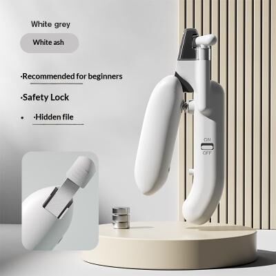 Happy Pet Pantry PawSafe Pro LED Pet Nail Clipper And Electric Grinder Kit For Gentle Grooming white Pet Nail Clippers
