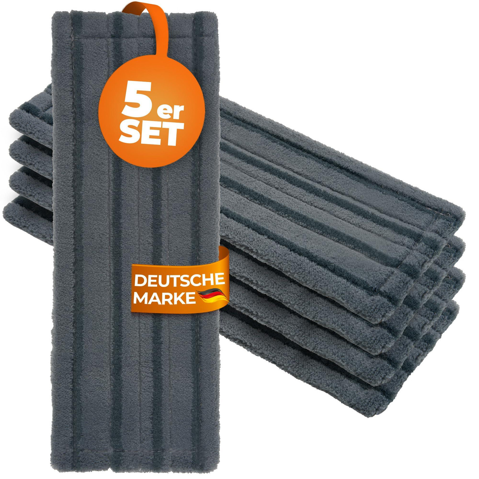 Dripio Microvezel Mopdoeken voor hardnekkig vuil, 40 cm, 5 stuks