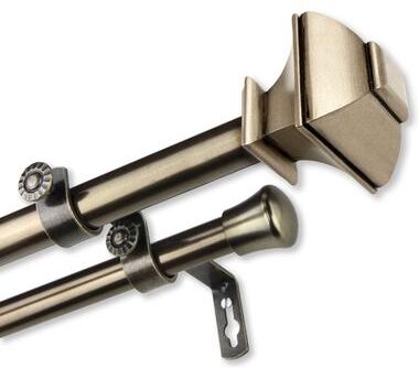 InStyleDesign Eugene Adjustable Double Curtain Rod