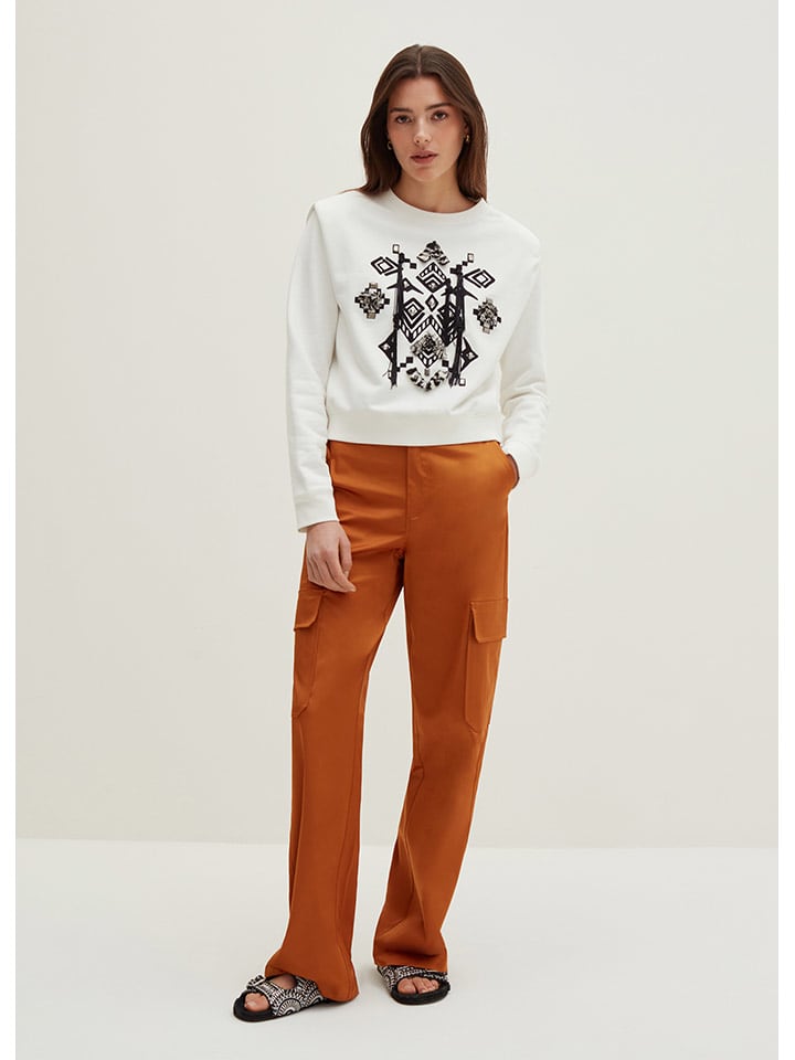 STEFANEL Cargohose in Camel - 34