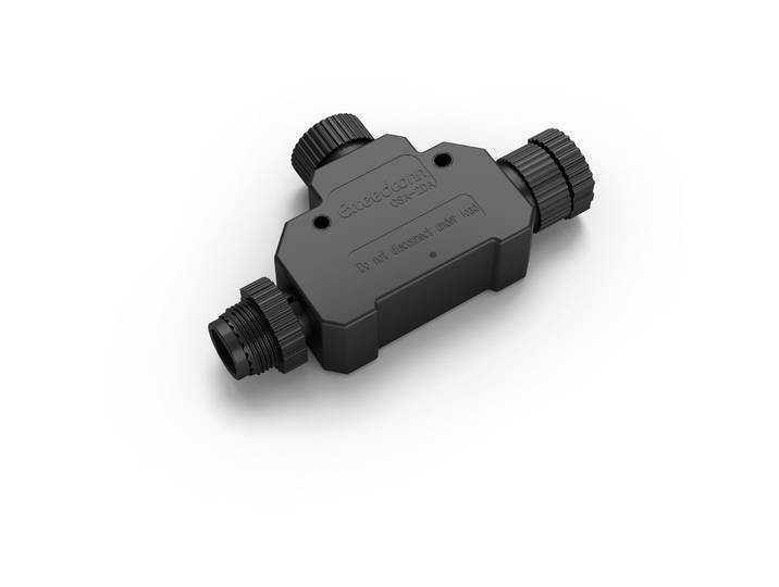 Stecker Philips Hue T-Stück Outdoor schwarz - Material: Kunststoff