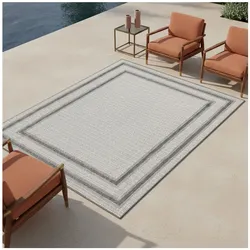 Teppich Outdoor LIRIA in Creme, mit Bordüre, 60 x 100 cm