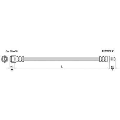 METZGER AUTOTEILE Bremsschlauch 4110274 für Mercedes