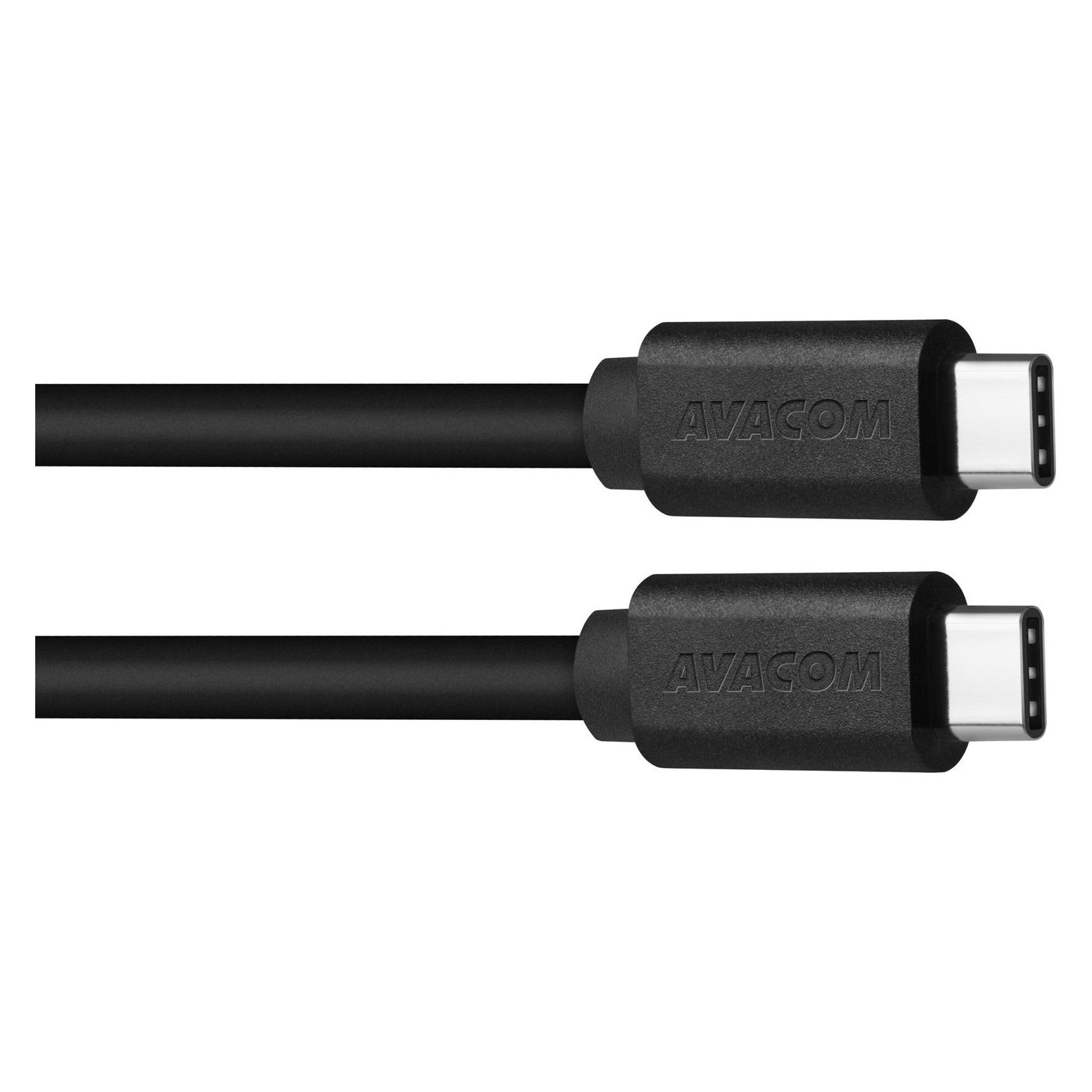 Avacom Kabel DATEN- UND LADENKABEL USB TYPE-C - USB TYPE-C, 40CM, SCHWARZ (0.40 m, USB 3.2 Gen 1) (DCUS-TPCC-P04K)