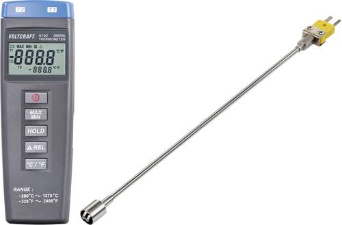 VOLTCRAFT K102 + TP 205 Temperatur-Messgerät Fühler-Typ K