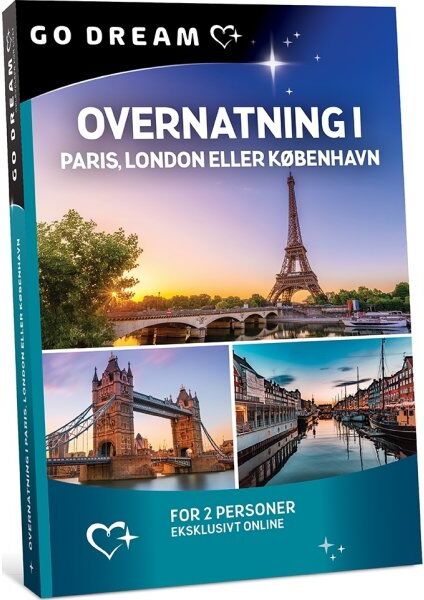 Go Dream - Overnatning Paris, London El. København