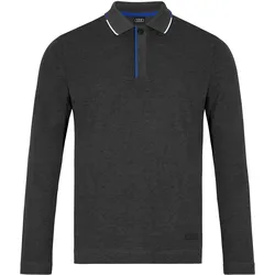 Audi Poloshirt Herren Langarm Kaskade grau Größe 2XL 3132101006 - 2XL