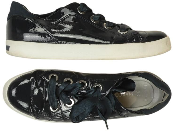 Marco Tozzi Damen Sneaker, Marineblau, Gr. EU 38, Kunstleder - Second Hand