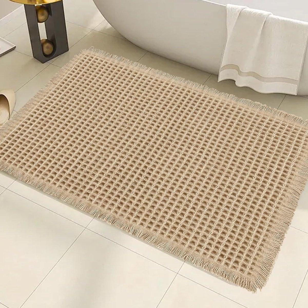 Super absorberende antislip badmat met rubberen rug voor badkamer en woonkamer