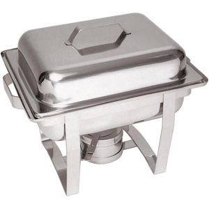 Bartscher Chafing-Dish 500481, mit Brennpaste, GN 1/2, Edelstahl, Tiefe: 65 mm