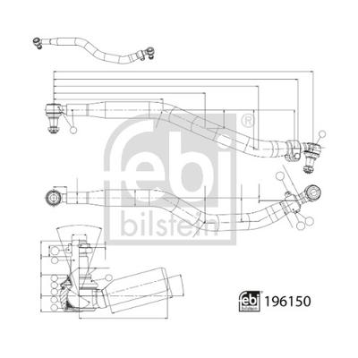 FEBI BILSTEIN 196150 Vorderachse
