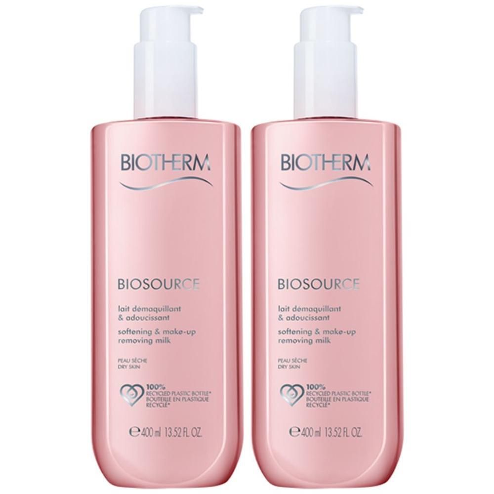 Biotherm Biosource Reinigungsmilch trockene Haut 2x 2x400 ml Milch