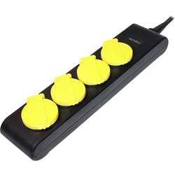 LogiLink LPS212 Steckdosenleiste ohne Schalter Schwarz mit Deckel