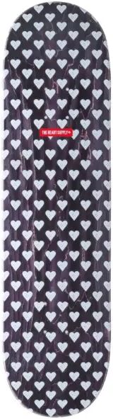 Skateboard Deck Heart Supply Luxury Prints (8.25" - Sweethearts)  - Black;White - Size: 8.25"