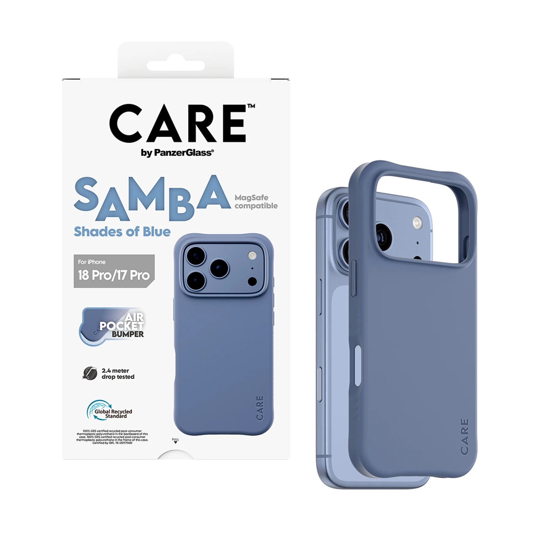 CARE by PanzerGlass Samba Case Shades of Blue m. MagSafe iPhone 17/18 Pro CR30994