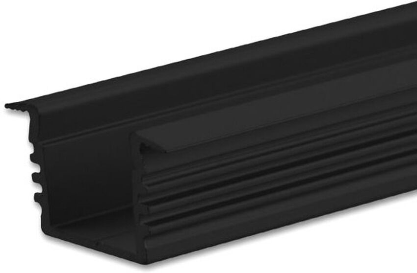 Isoled Led Einbauprofil Dive12 Aluminium Schwarz, 200cm