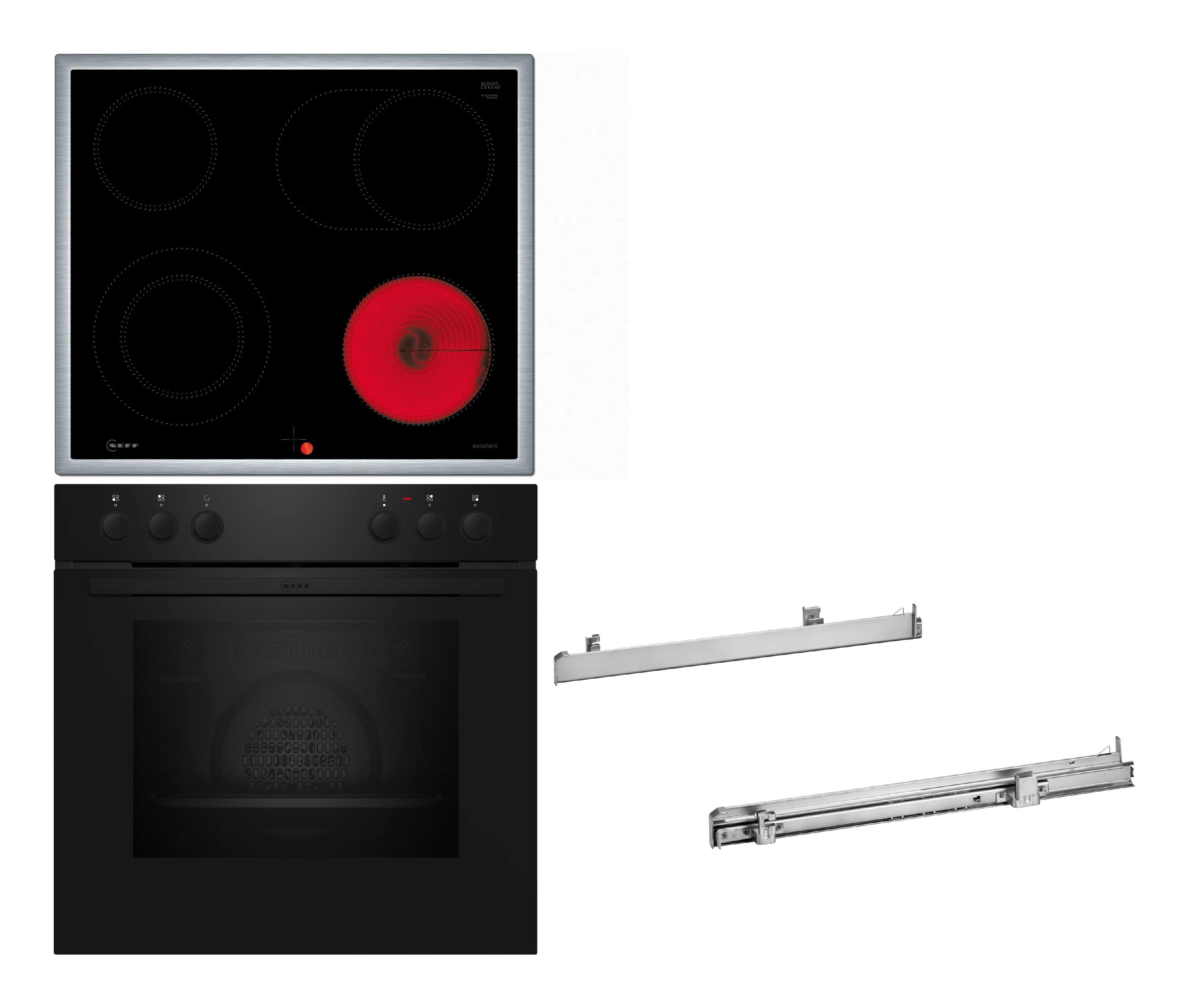 Neff HMK120 (E1DCA0AK3 + M16SRF0M0 + Z11TI15X0) Herdset groß mit 60 cm Glaskeramik